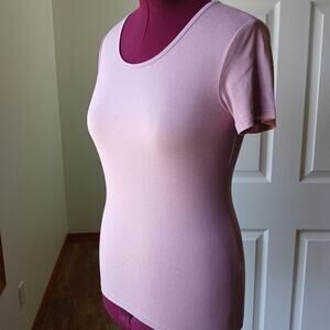 32 Degrees Cool Short Sleeve Sleep Tee Medium pink scoop neck classic comfy
